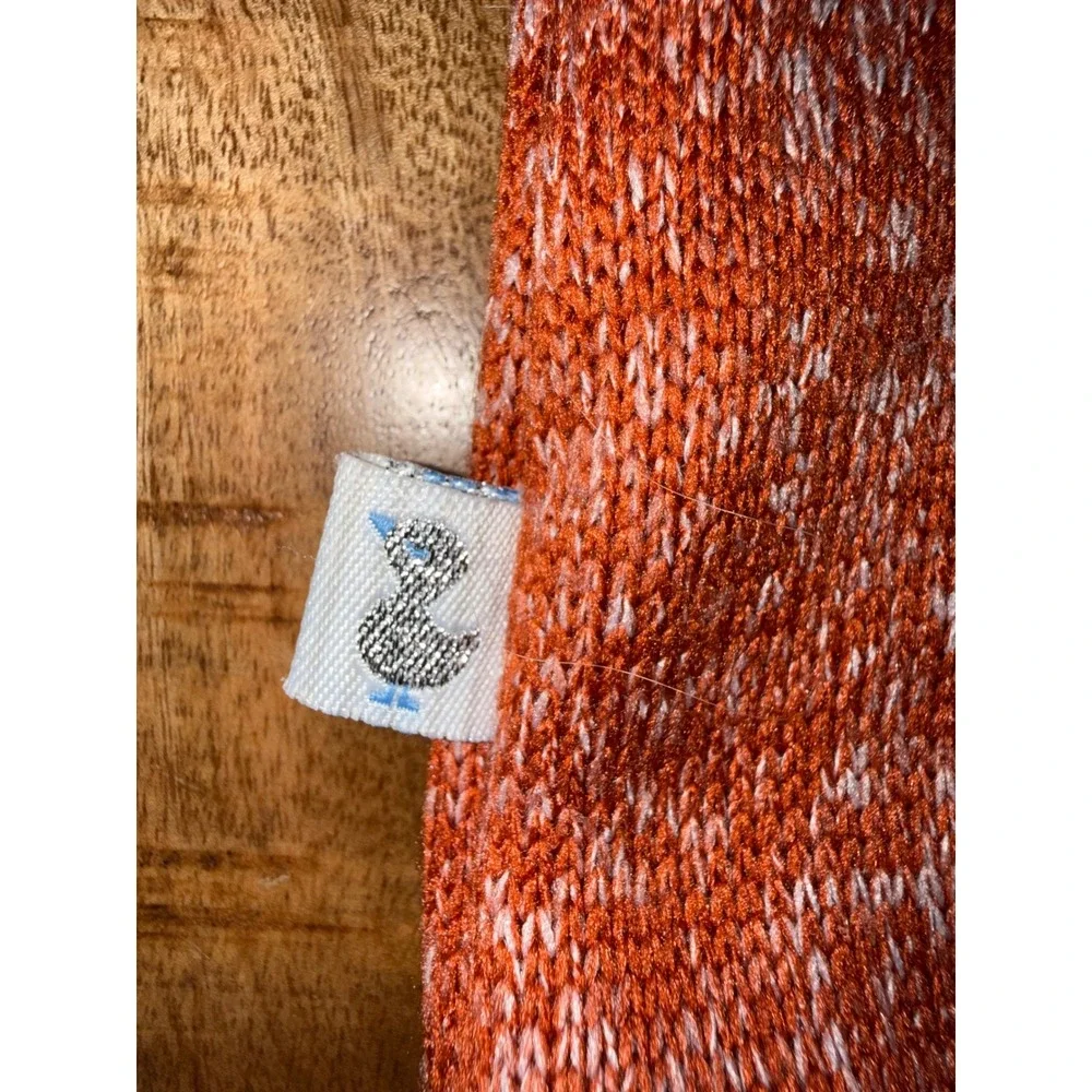 Duck Duck Goose Boys Orange Marl Knit Dinosaur Hooded Vest 18M D81923